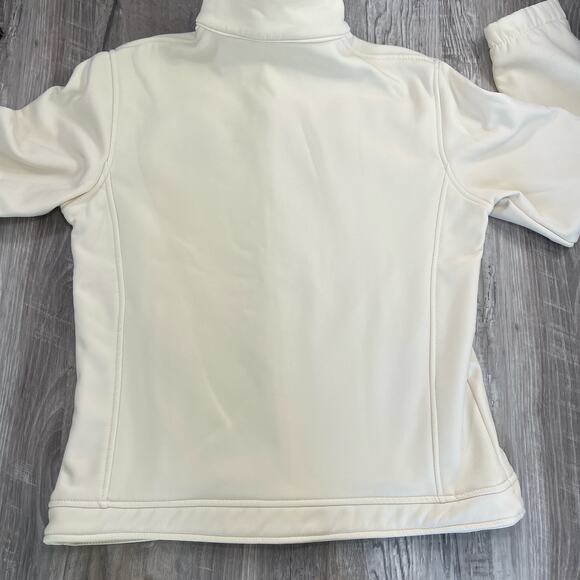 Aspen Fleece Zip Up Jacket Beige Softshell Ivory Beige Womens Large - Picture 7 of 14